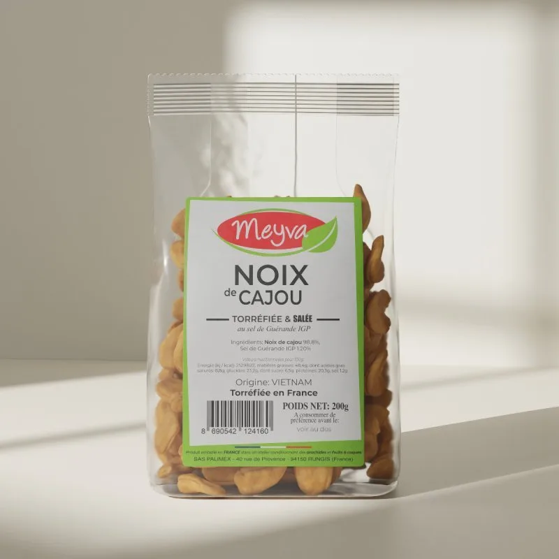 Meyva - Noix De Cajou Torréfiée / Sel de Guérande - Cal W240 - 12x200g - 3