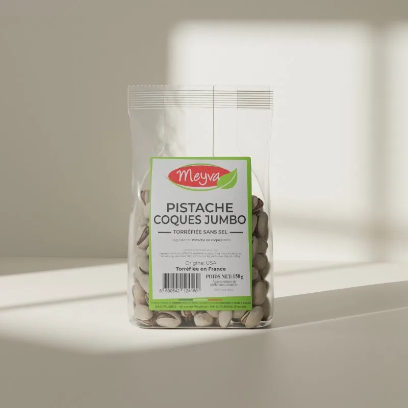 Meyva PAV - Pistache JUMBO USA torréfiée sans sel - 12x150g - 3