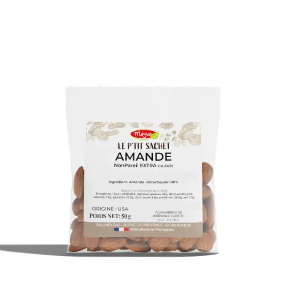 Amande Crue NonPareil EXTRA Cal. 23/25 20x50g