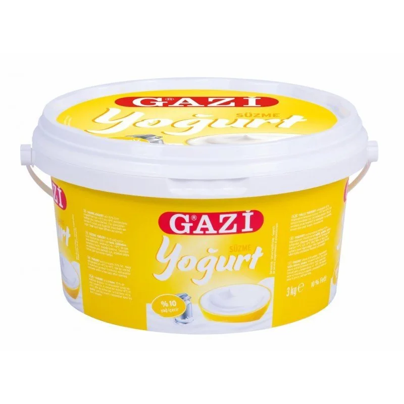 414 - YAOURT GAZI SUZME 10% - 3 kg - Prix à l'unité de 3 kg