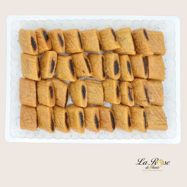 Pâtisserie Rose de Tunis - MAKROUDH KAIROUAN 1.5KG - Prix par plateau