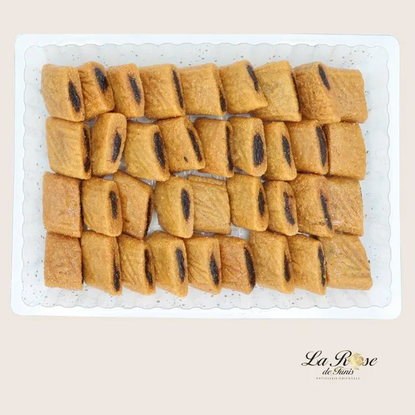 Pâtisserie Rose de Tunis - MAKROUDH KAIROUAN 1.5KG - Prix par plateau