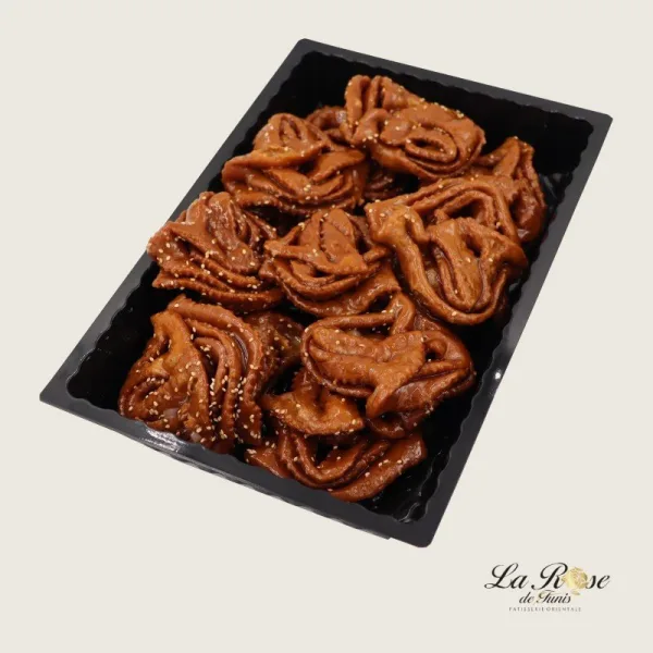 Pâtisserie Rose de Tunis - CHABAKIA 10 pièces - Prix par plateau