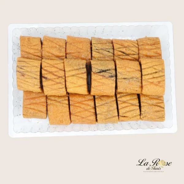 Pâtisserie Rose de Tunis - Barquette Makrout Grand Format - 24x200g