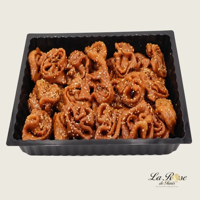Pâtisserie Rose de Tunis - Barquette Chabakia Grand Format - 16x230g