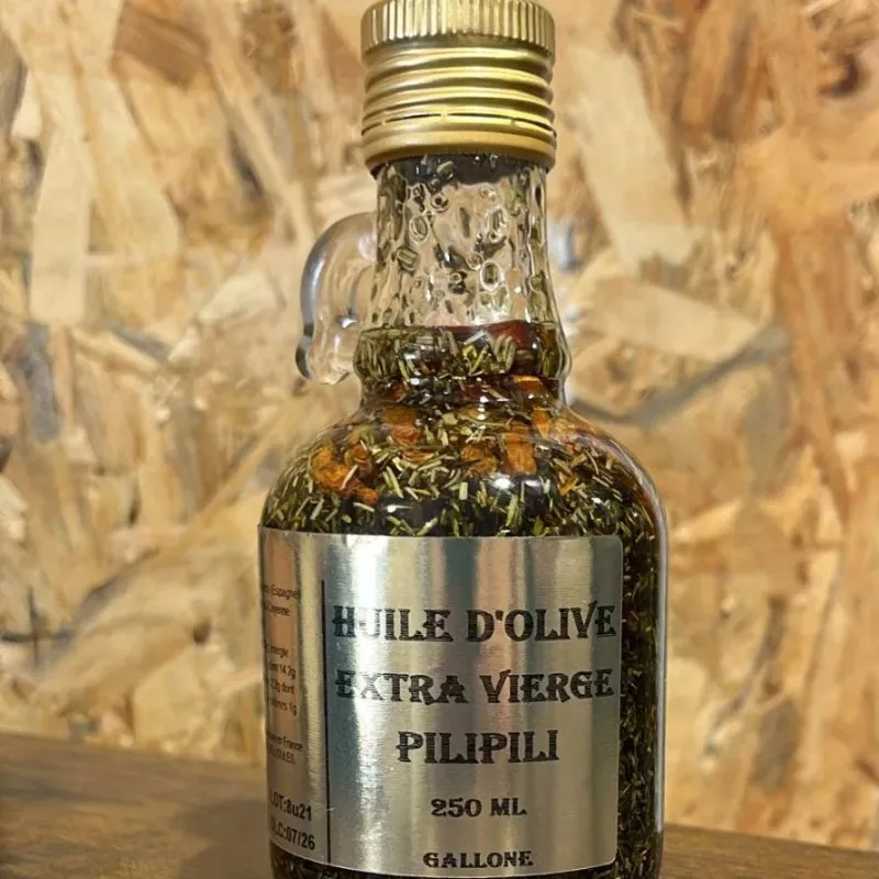 HUILE D'OLIVES PARFUMEE PILIPILI - 6x250ml