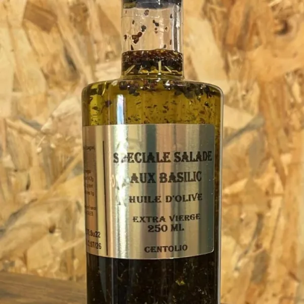 AZUR - HUILE D'OLIVES PARFUMEE AUX BASILIC - 6x250ml
