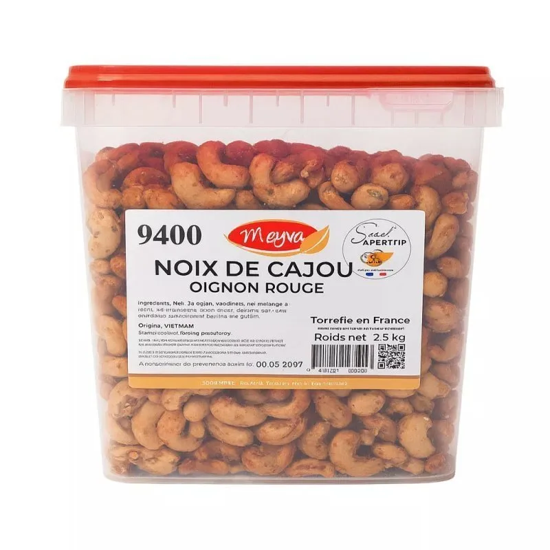 SNACK APERITIF - CASHEW NUTS RED ONION - 2,5KG