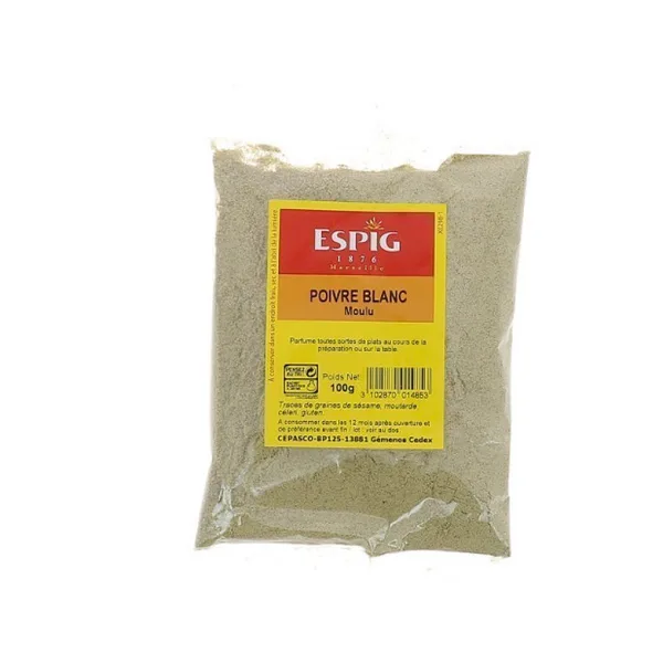 White Pepper Ground - Espig - 20x100g