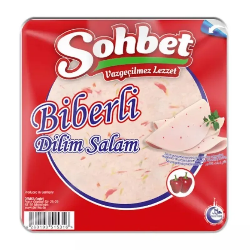 SOHBET - BIBERLI DILIM SALAM - Tranche Volaille Poivron - 12X200G