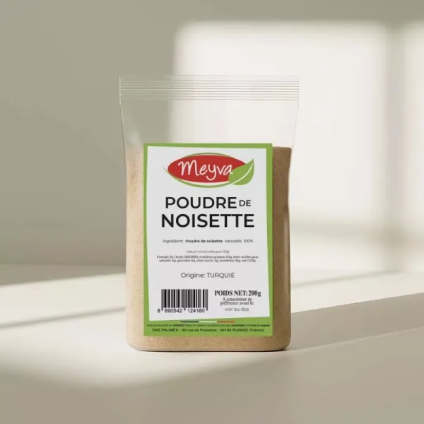 Meyva PAV - Poudre de noisette naturelle - 12x200g