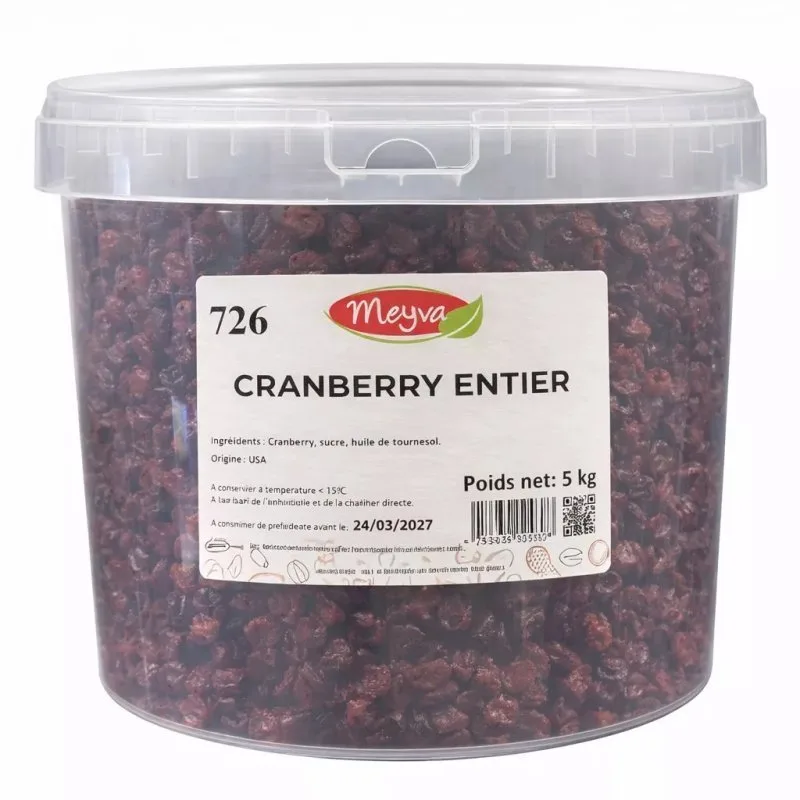 Bucket Meyva - Whole Cranberry 5kg