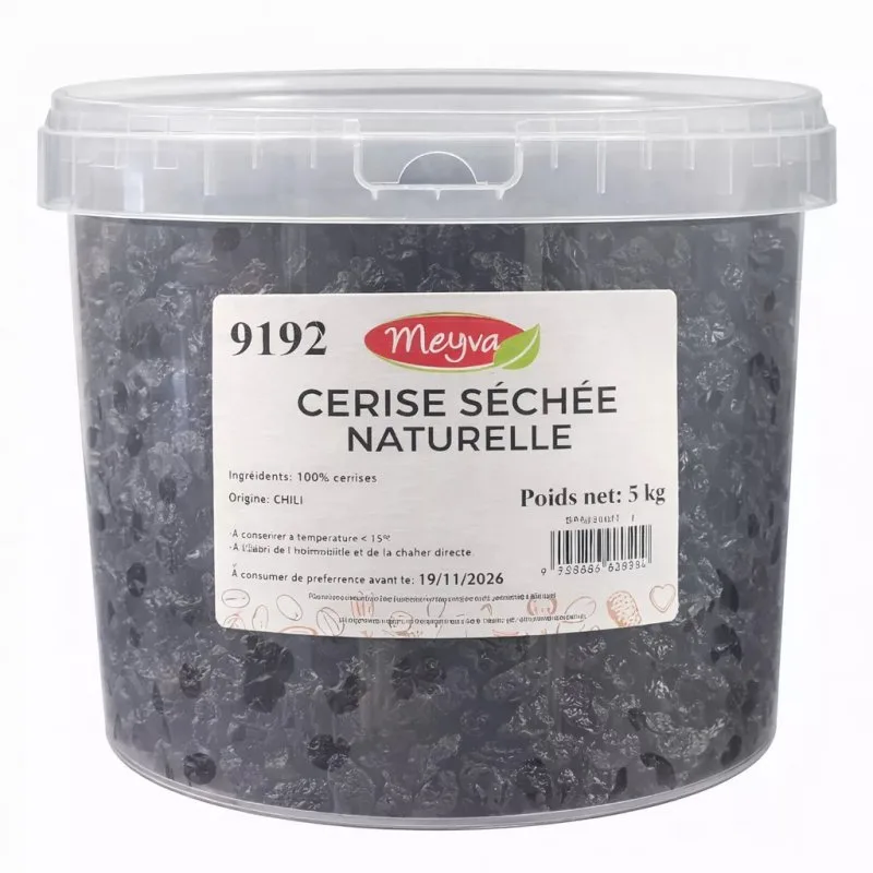 SEAU MEYVA - CERISE SECHEE NATURELLE DU CHILI - 5KG