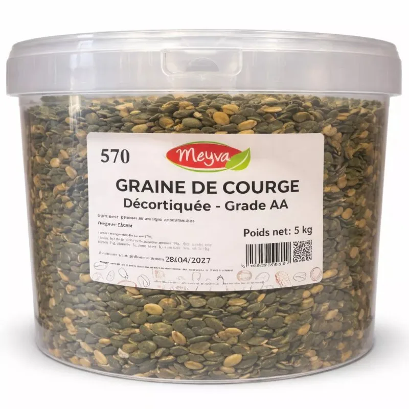 SEAU MEYVA - GRAINE DE COURGE CRUE 5KG