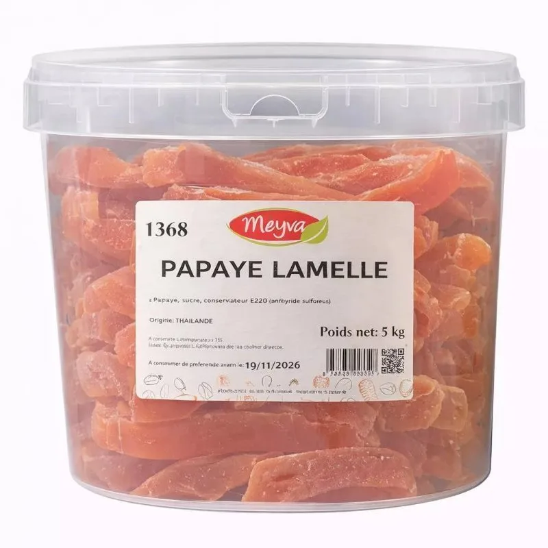 EIMER MEYVA - PAPAYA DEHYDRIERT SCHEIBEN 5KG