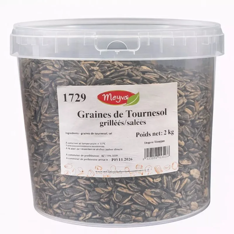 BUCKET MEYVA - ROASTED SALTED SUNFLOWER SEEDS 2KG