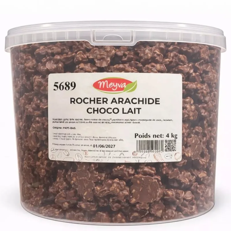 SEAU MEYVA - ROCHER ARACHIDES CHOCO LAIT 4KG