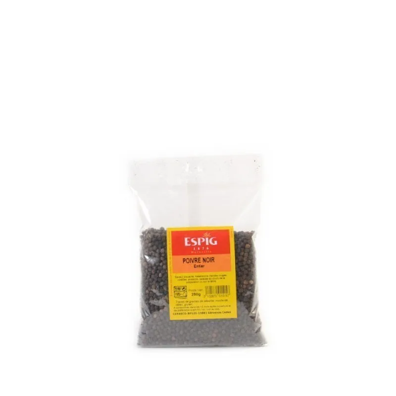 POIVRE NOIR ENTIER - 250g - Espig