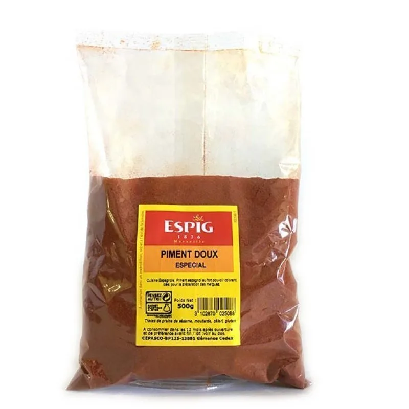 PIMENT DOUX MOULU 500G - Espig