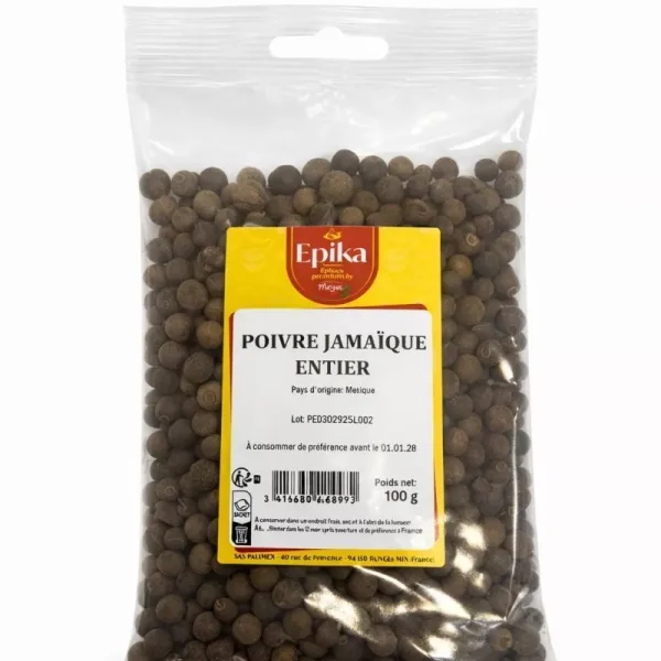 Epika - PIMENT JAMAIQUE ENTIER (dit Bois d'Inde) - 15x100g