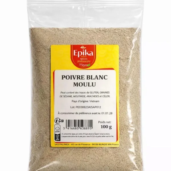 Epika - POIVRE BLANC MOULU - 20x100g