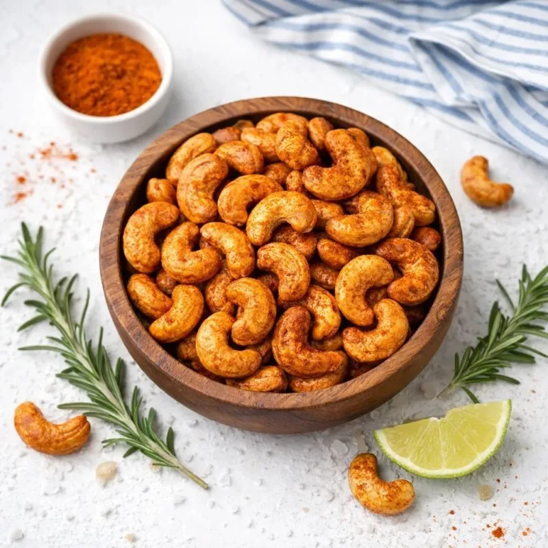 APERITIF-SNACK - CASHEWKERNE Curry & geräucherte Paprika - 2,5KG - 2