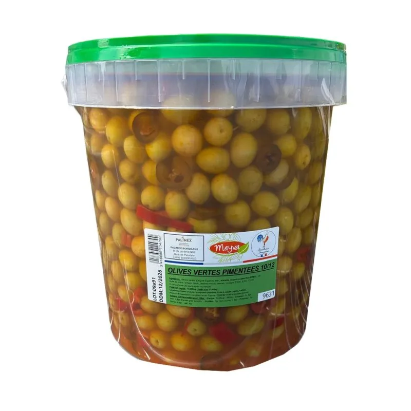 Grüne Oliven - ÄGYPTEN - Kaliber 10/12 - SCHARF - 10KG