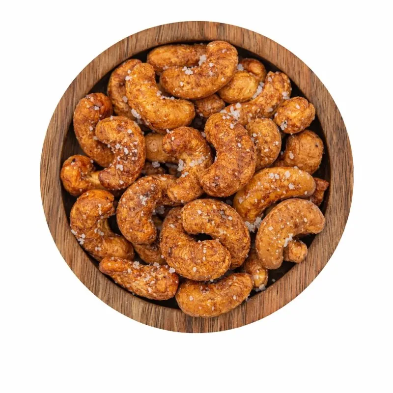 APERITIF-SNACK - CASHEWKERNE GERÄUCHERT & geröstet mit Guérande-Salz - 2,5KG - 2