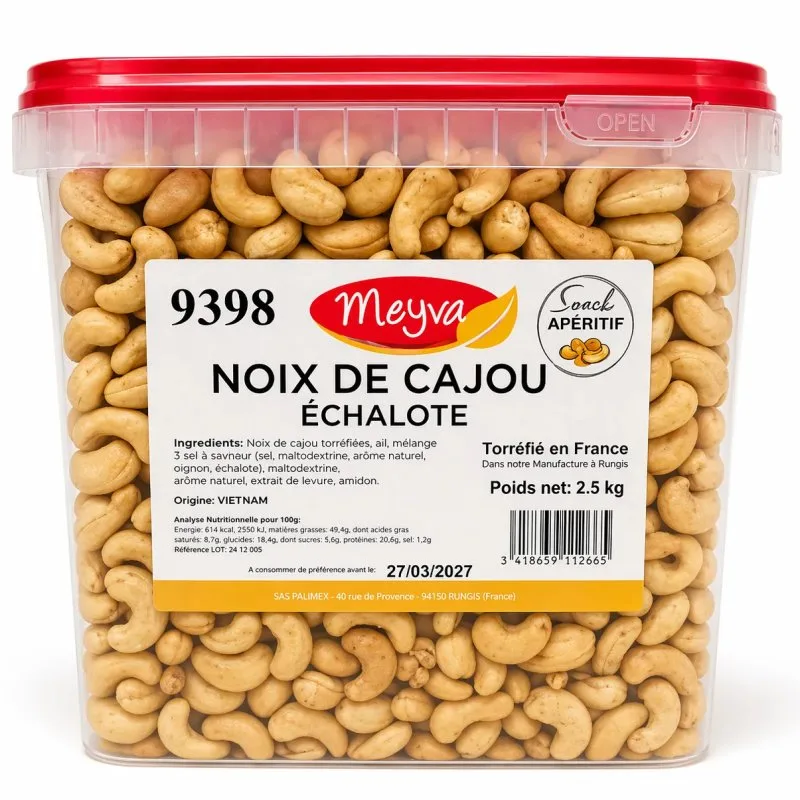 SNACK APERITIF - CASHEW NUTS SHALLOT - 2,5KG