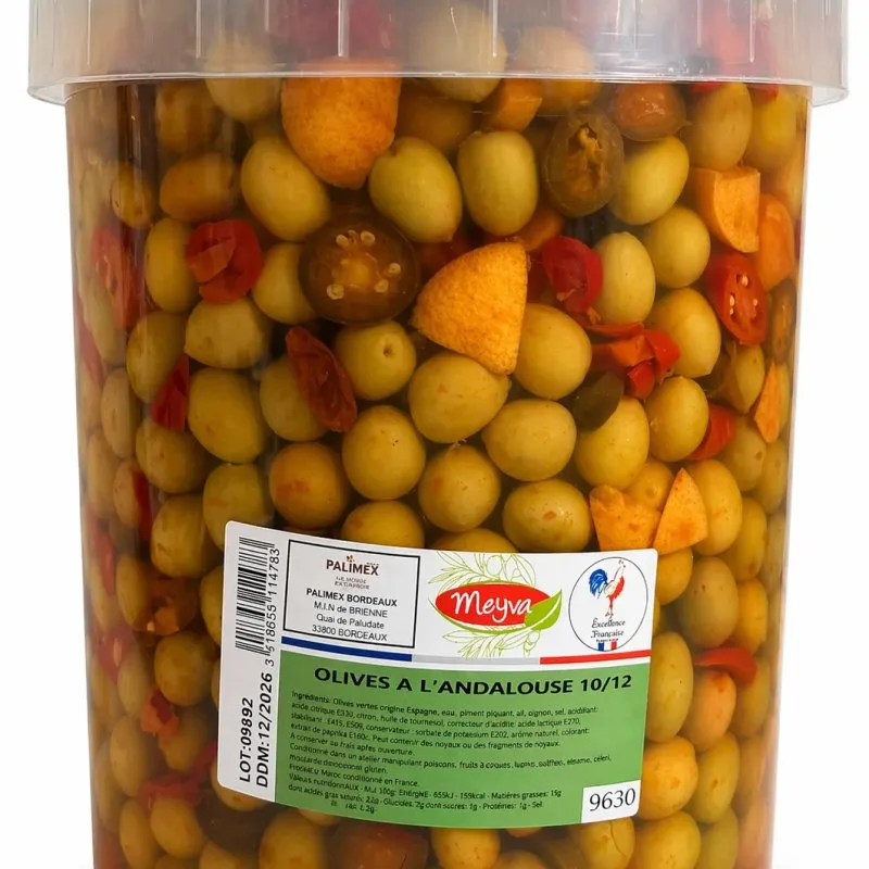 Grüne Oliven - ÄGYPTEN - Kaliber 10/12 - ANDALUSISCH SCHARF - 10KG