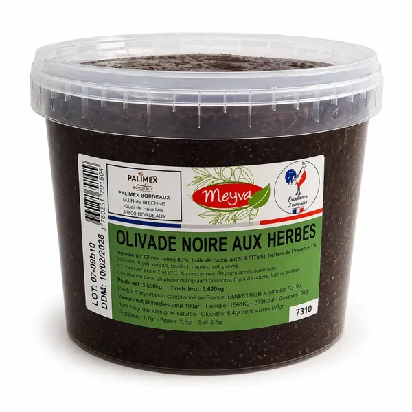 Azure - Schwarz Olivade mit Kräutern - 3,5kg
