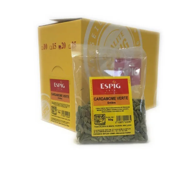 CARDAMOME VERTE ENTIERE - Espig - 20x50g