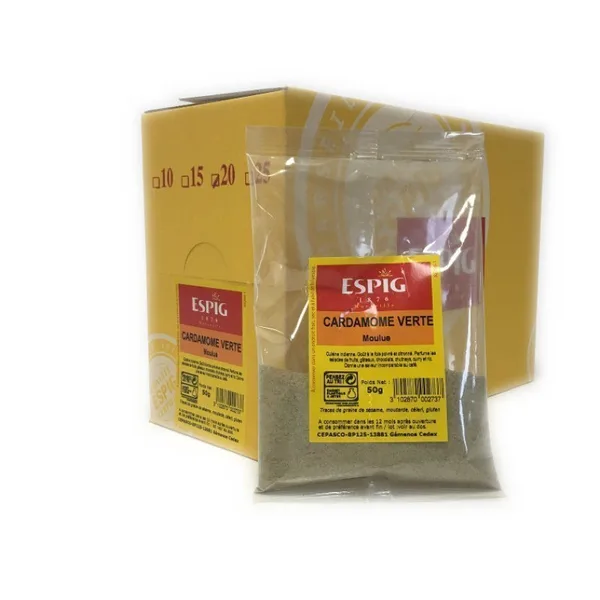 GREEN CARDAMOM GROUND - Espig - 20x50g
