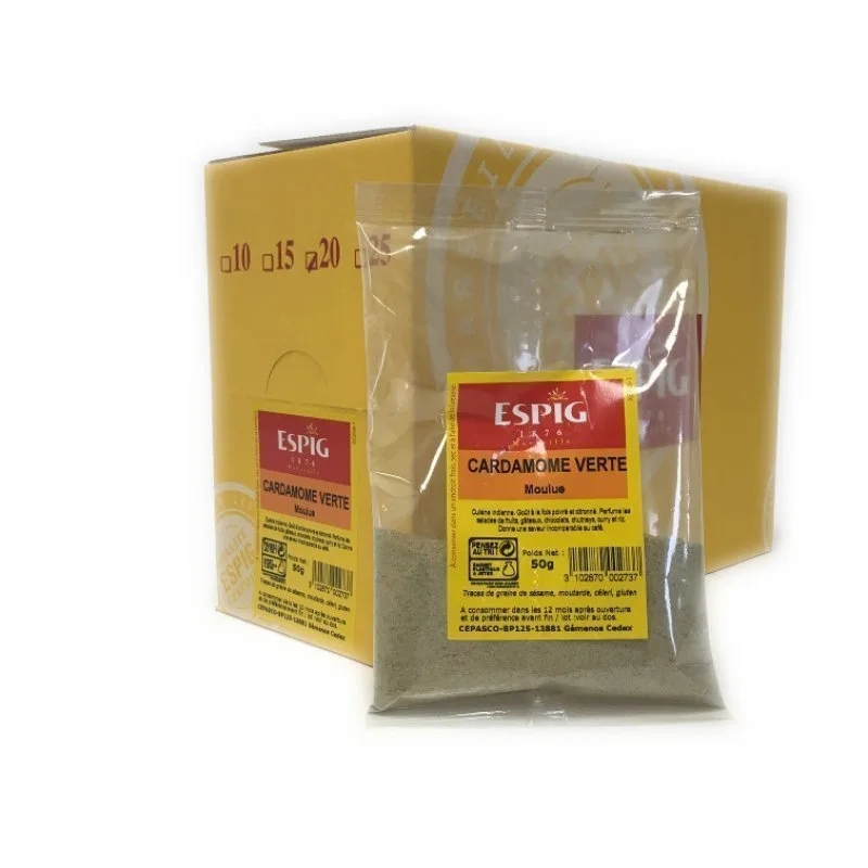 GREEN CARDAMOM GROUND - Espig - 20x50g