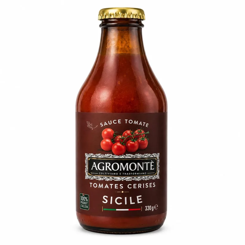 AGROMONTE TOMATO SAUCE JAR 33CL - X12