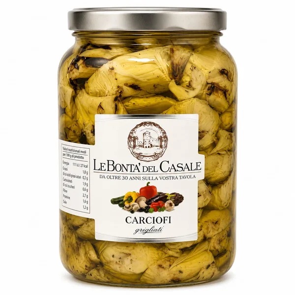 GESCHNITTENE GEGRILLTE ARTISCHOCKENHERZEN GLAS - 2.8KG - X2
