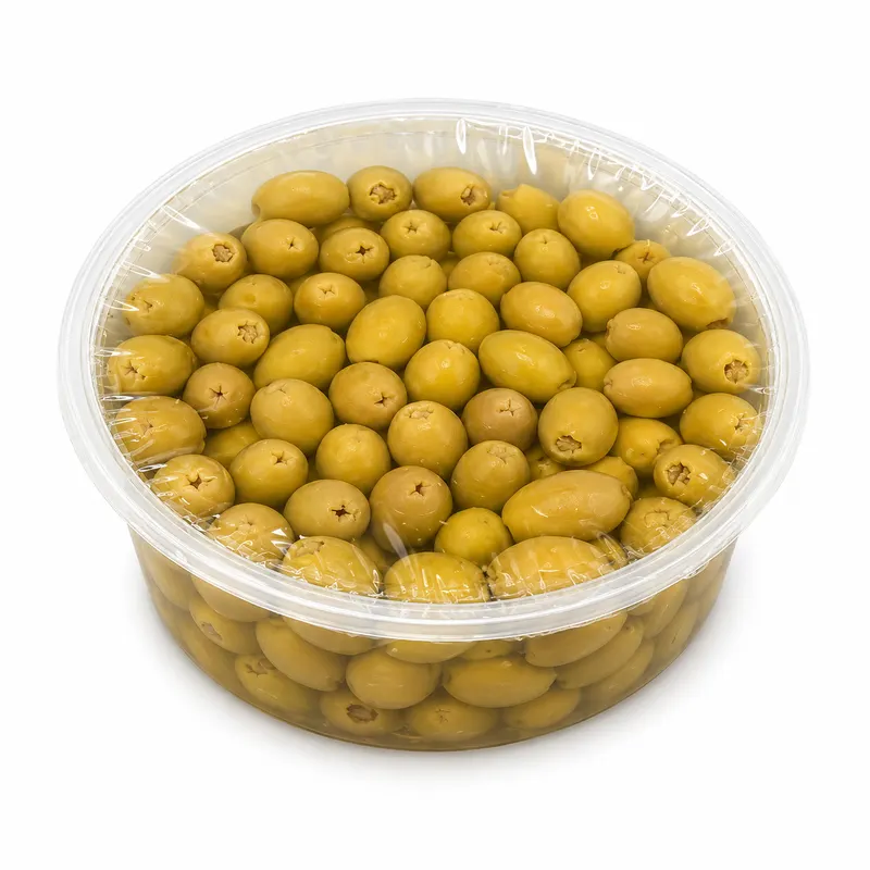 OLIVE VERTE FARCIE ANCHOIS - 2x2KG brut - Prix de la barquette de 2kg brut