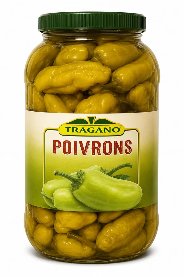 TRAGANO GREEN PEPPERS - 4X1,5KG - Jar price