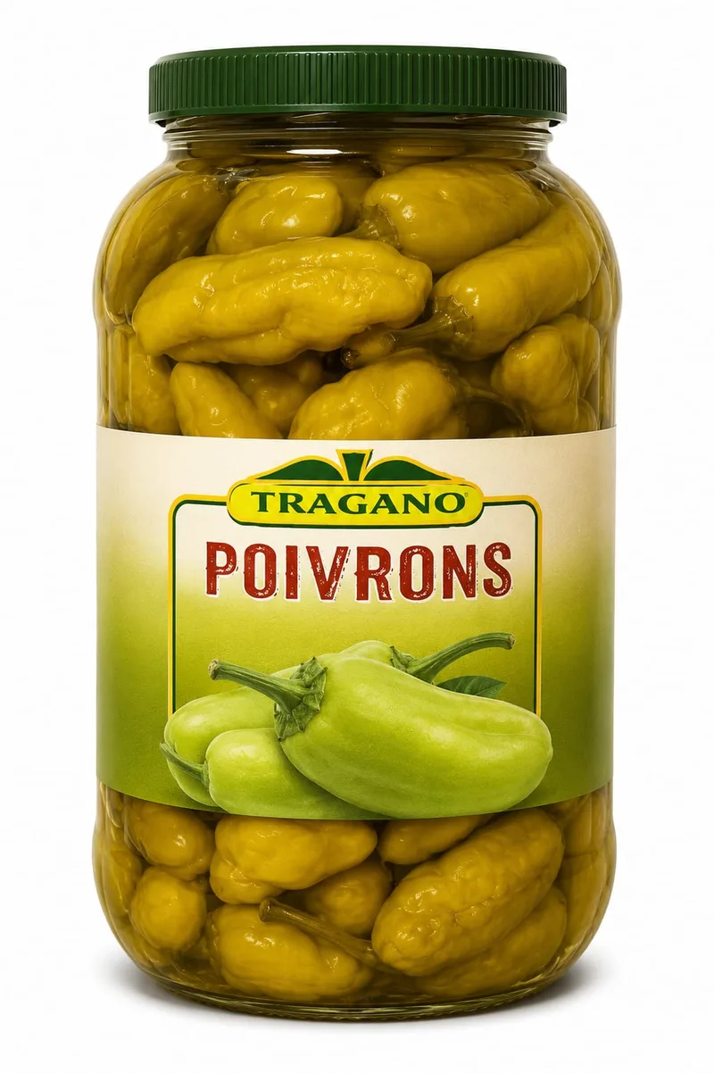 TRAGANO GREEN PEPPERS - 4X1,5KG - Jar price