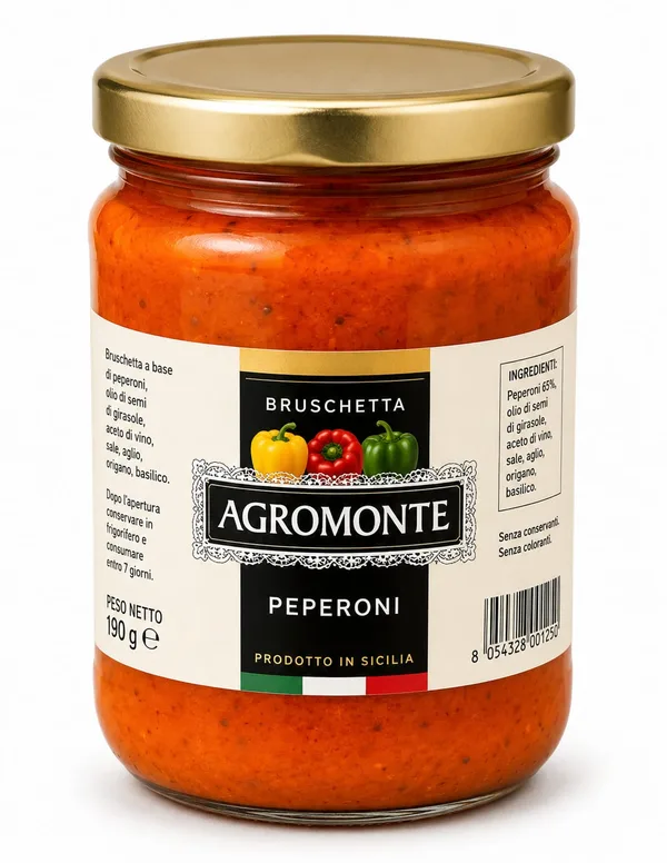 AGROMONTE PAPRIKACREME - 2x1,7KG - Preis pro Glas