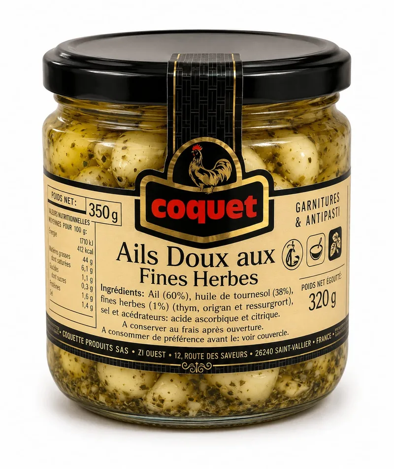 GARLIC WITH HERBS - 12x300g