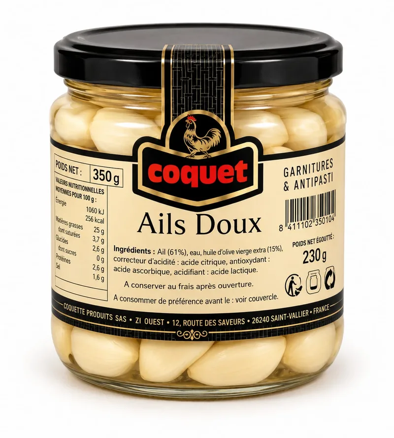 MILD GARLIC IN OLIVE OIL - 12x300g
