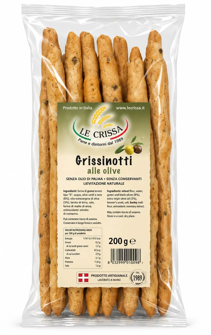 OLIVE GRISSINOTTI - 12x200g