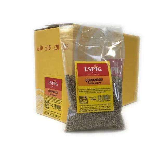 WHOLE CORIANDER (SMALL GRAINS) - Espig - 10x100g