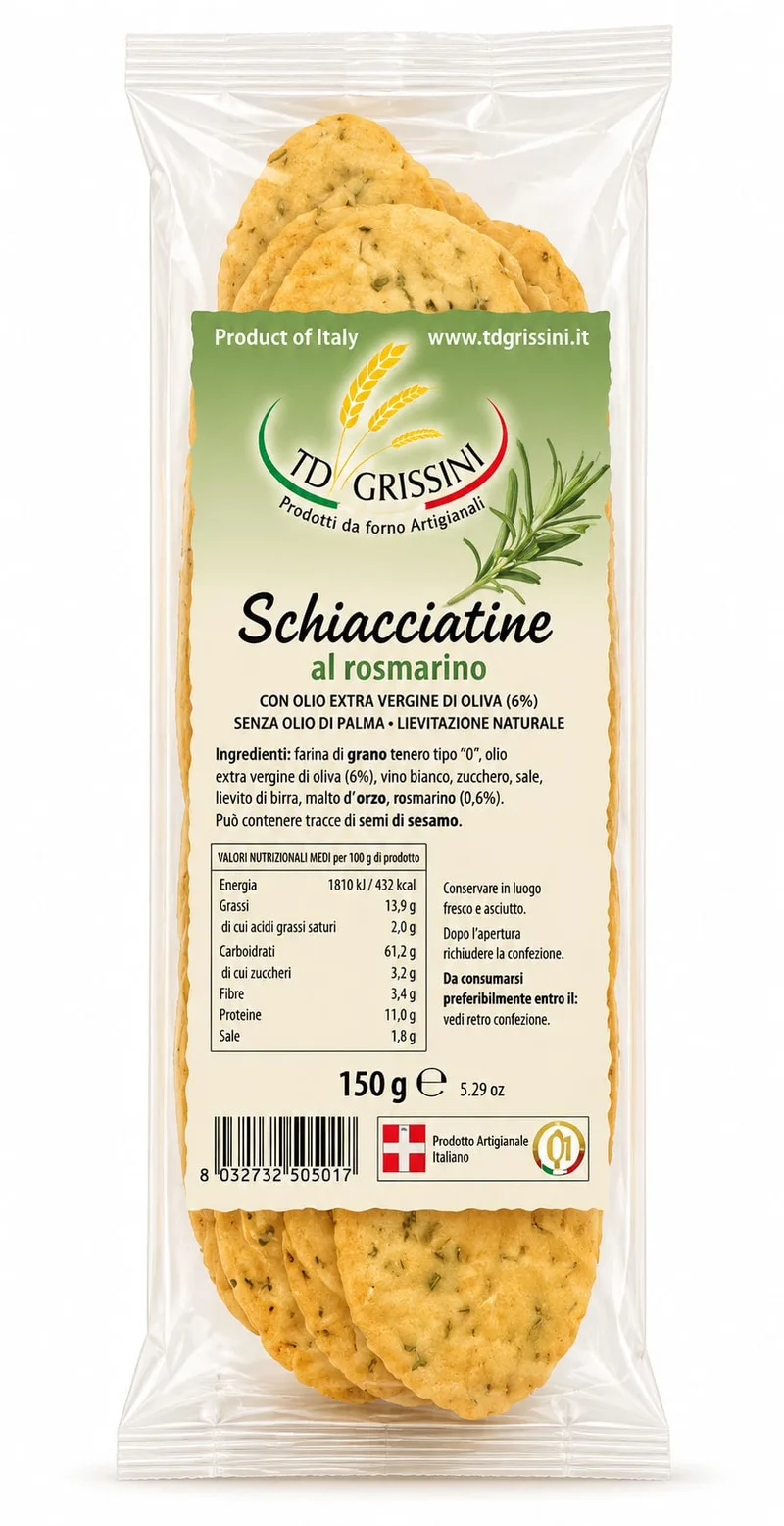 ROSEMARY SCHIACCIATINE - 12x150g