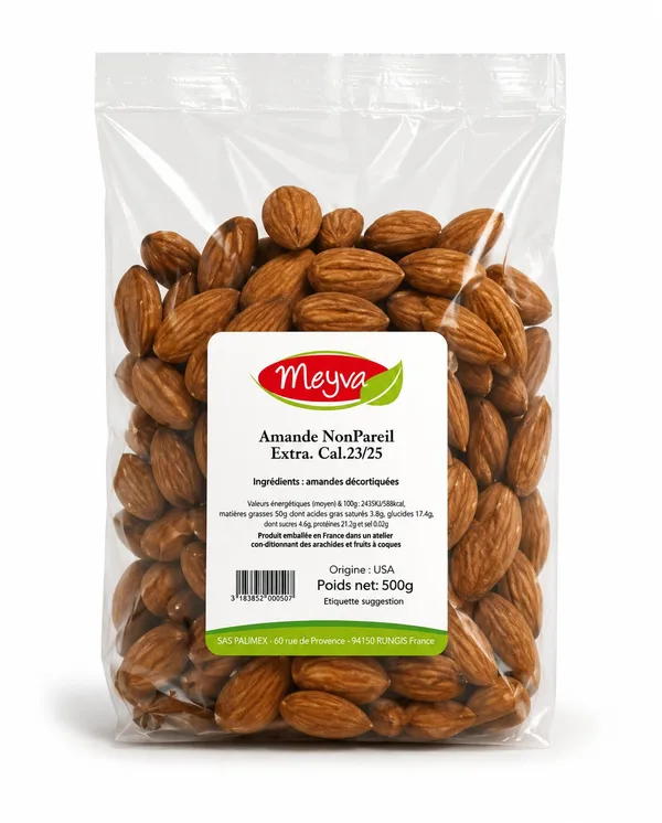 Meyva - Crue Almond NPS 23/25 20x500g