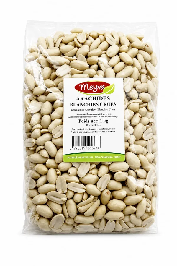 MEYVA - RAW BLANCHED PEANUT 10X1KG