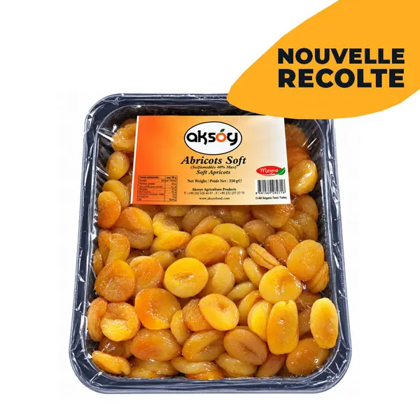 Abricot Soft Turquie Surhumidifié 40% Max – Nouvelle Récolte – Carton 2 x 2,5 kg ** Nouvelle Récolte **