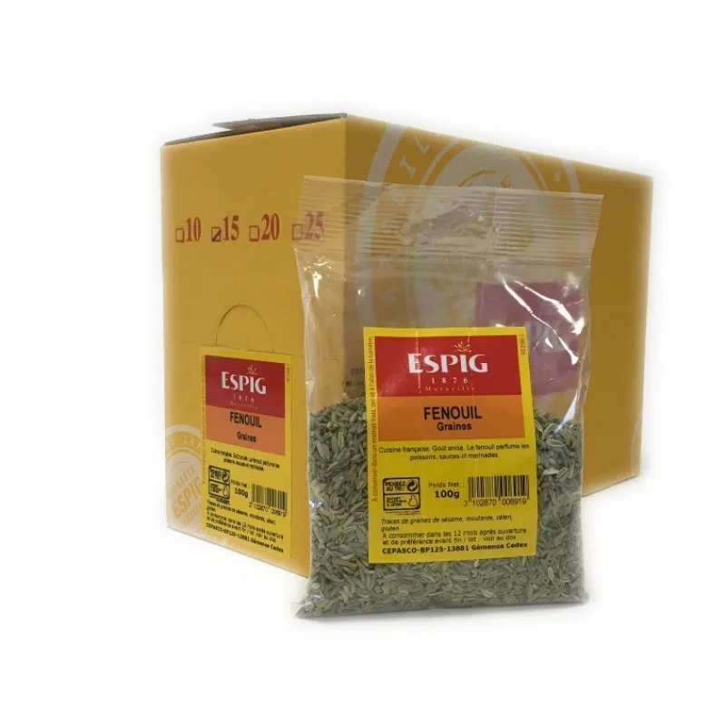 WHOLE FENNEL - Espig - 15x100g