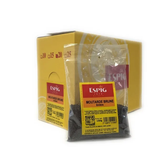 MOUTARDE BRUNE - Espig - 20x100g